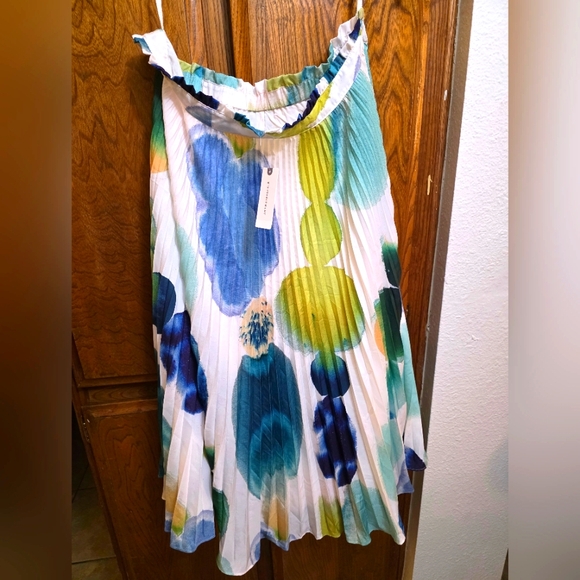 NWT Maeve The Valerie Pleated Midi Skirt Size L